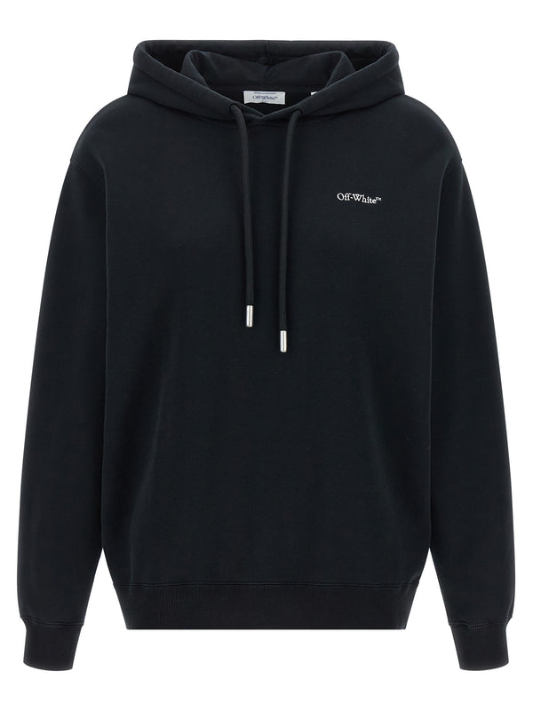 Off-White Cotton hoodie in black