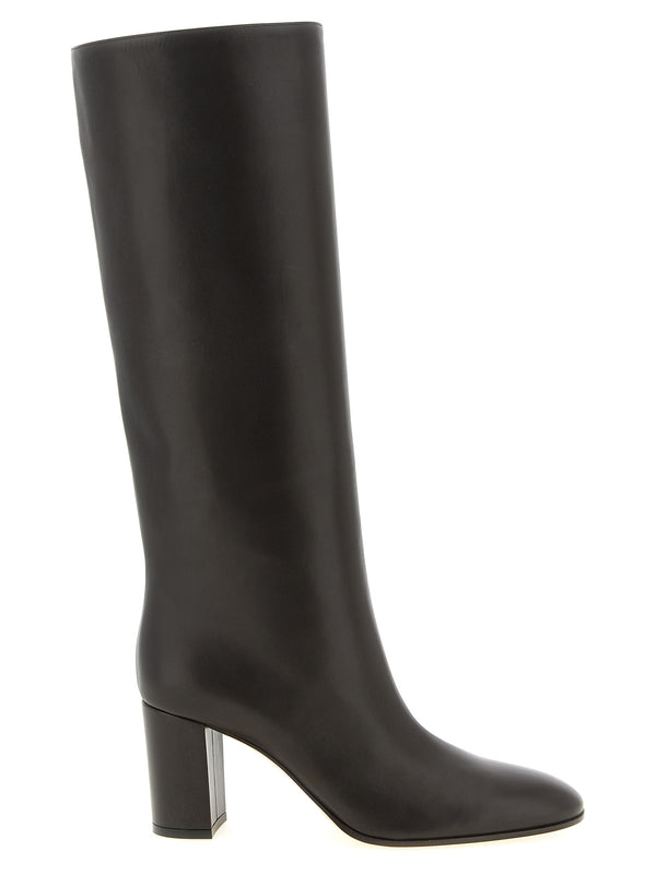 Gianvito Rossi Smooth calf leather knee-high boot in brown