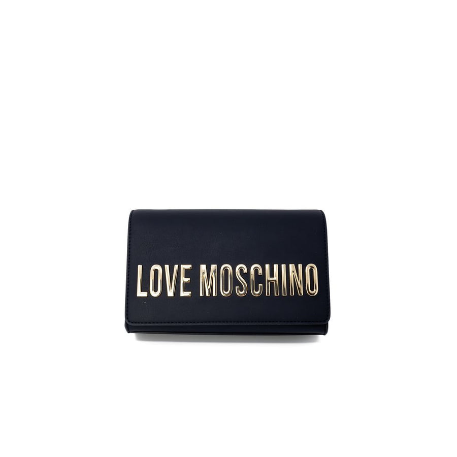 Love Moschino Eco-leather clutch in black
