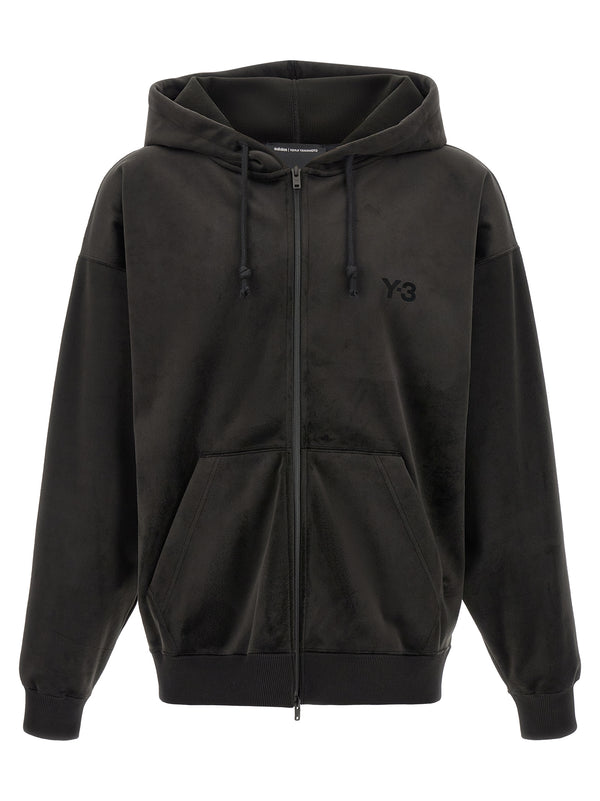 Y-3 95% recycled polyester hoodie in black