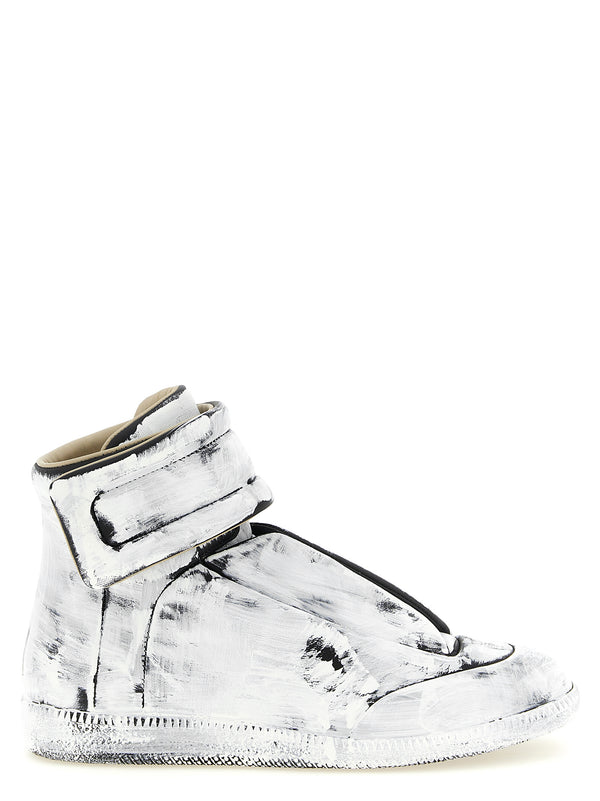 Maison Margiela 100% calfskin leather sneaker in white