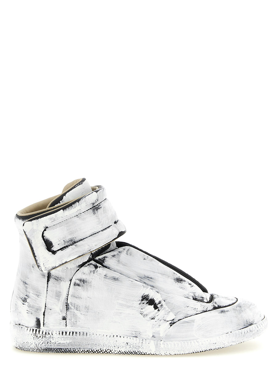 Maison Margiela 100% calfskin leather sneaker in white