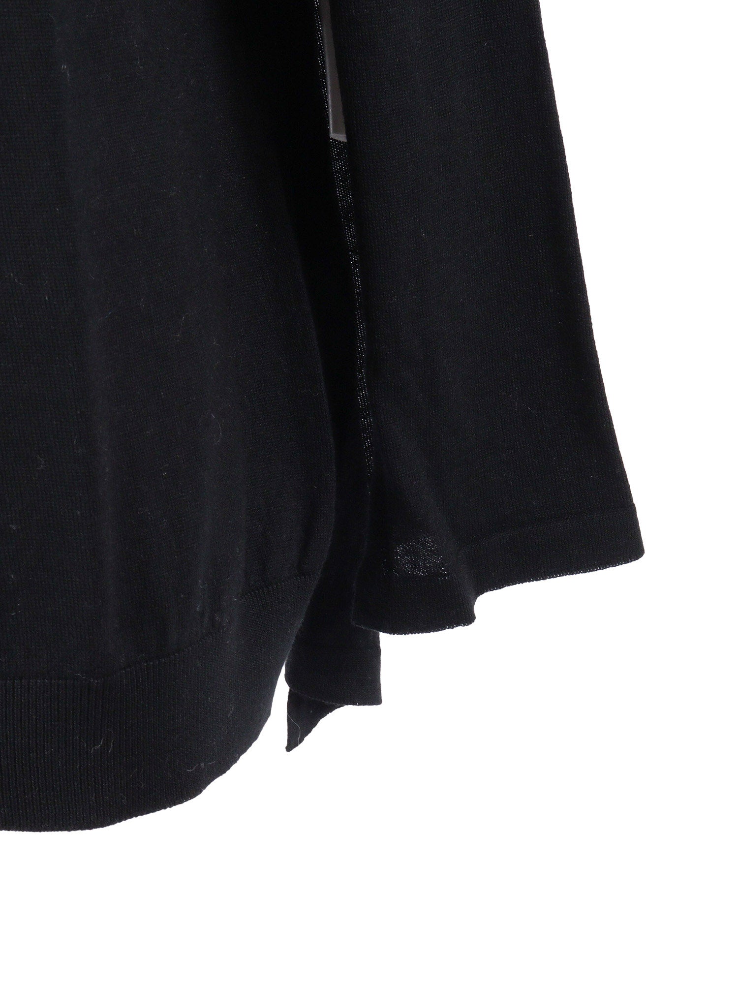 Sweater Black Virgin Wool Crewneck