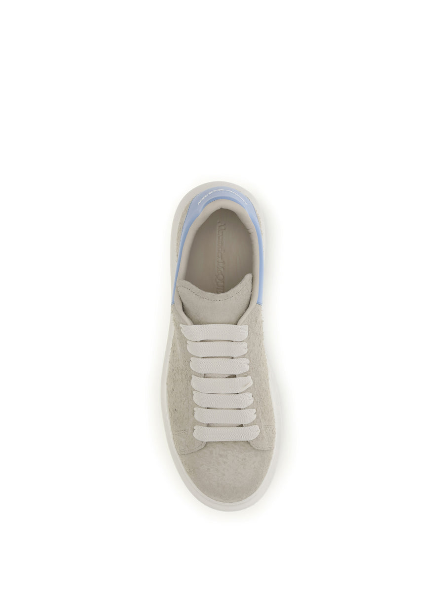 Sneakers Oversized Suede Natural-Sky Blue Natural/sky Calf Leather Trainers