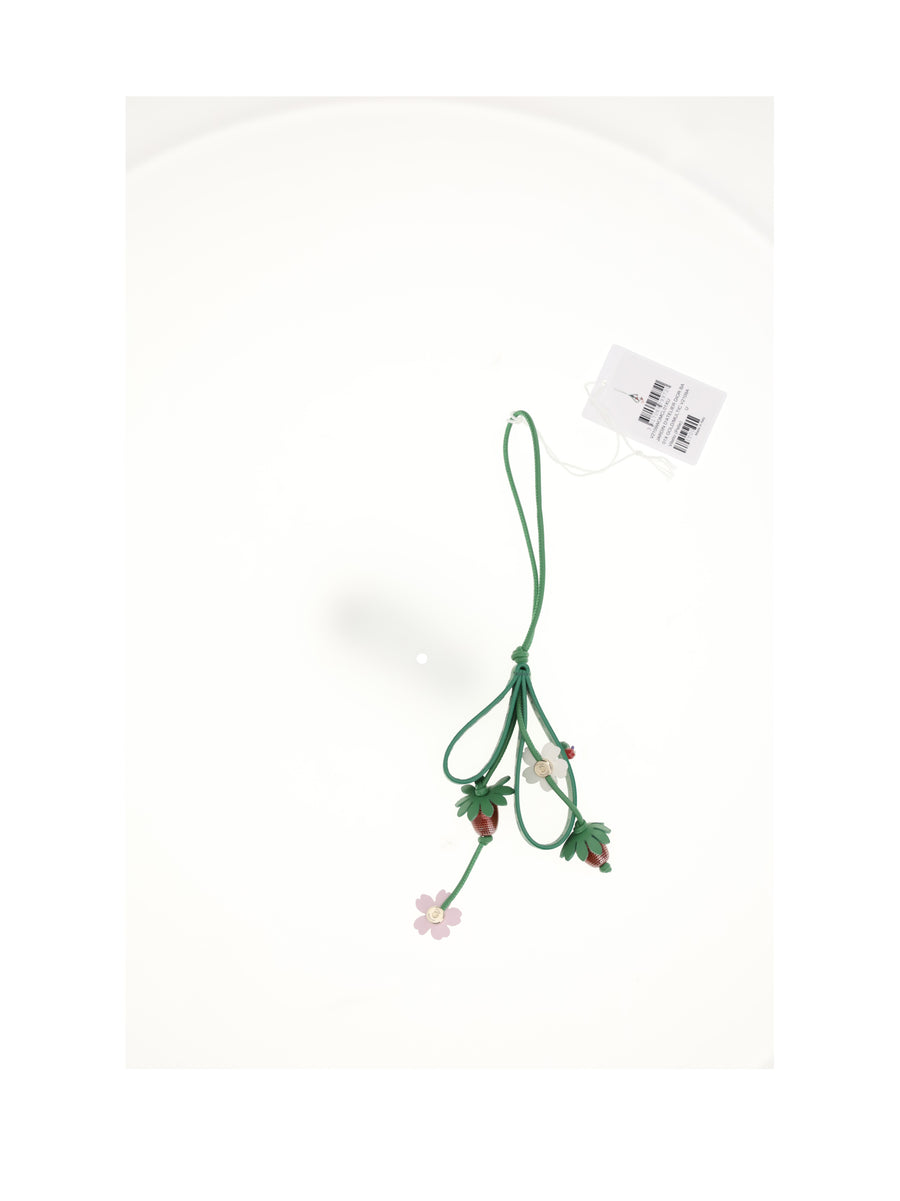 Bag Charm Gold-Multicolour Gold/multicolour Calf Leather (bos Taurus) Keyrings & Keychains