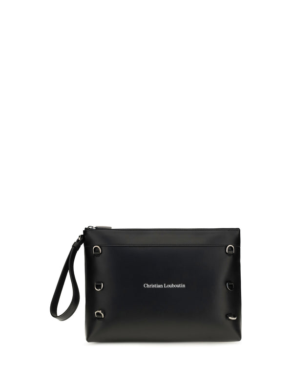Kosmica Leather Clutch Black Calf Bos Taurus Wallet