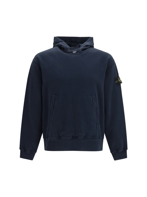 Stone Island 100% Cotton hoodie in navy