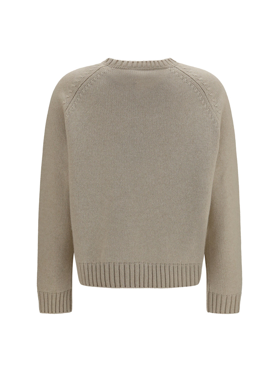 Cashmere Crewneck Sweater Parksville Natural Melange (capra Hircus)