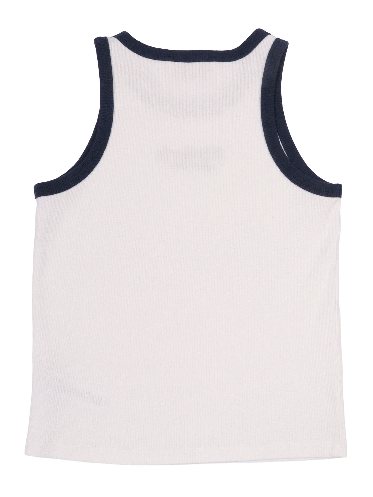 Blue Jr-Rib Sb Sport Club 0161 Emb White Cotton Elastane Top