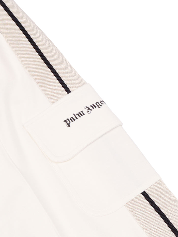 Track Wide Leg Cargo Pant Girl White