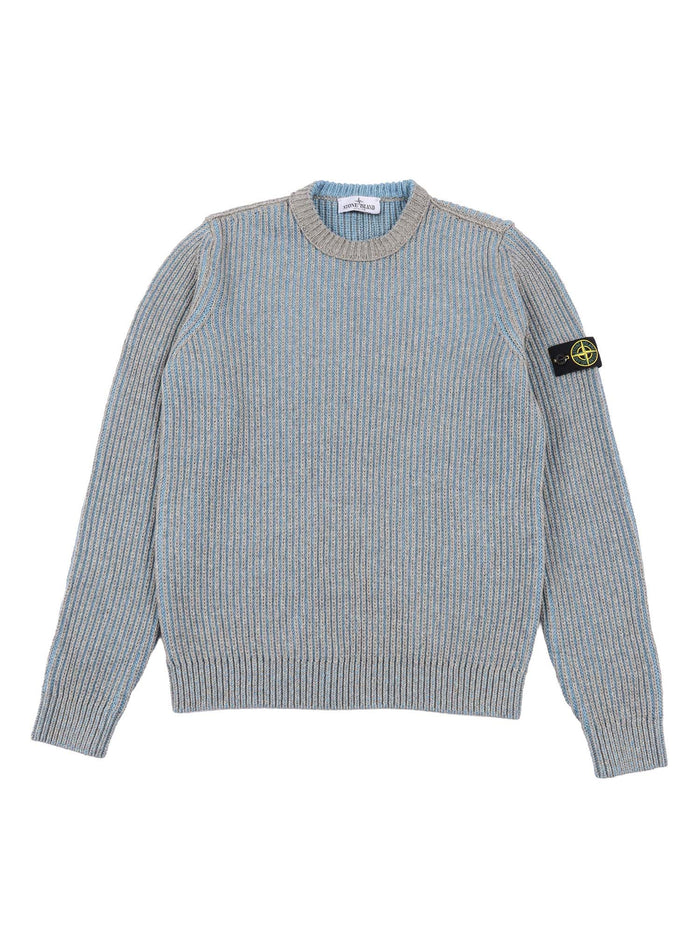 REVERSIBLE SWEATER Grey Cotton Crewneck