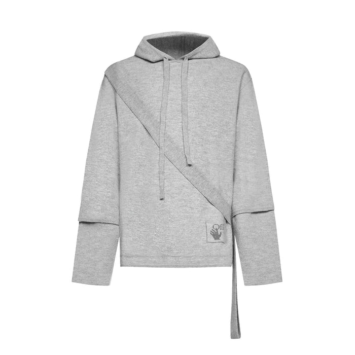 Off-White Wool Sweatshirt Gray