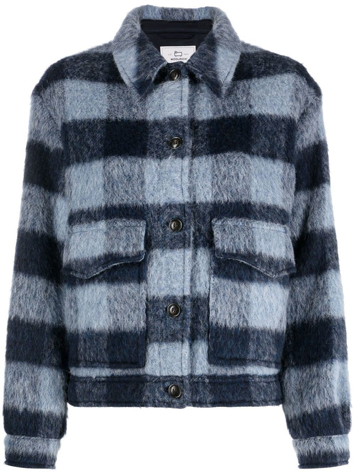 Woolrich Shirts Blu Outer: Wool