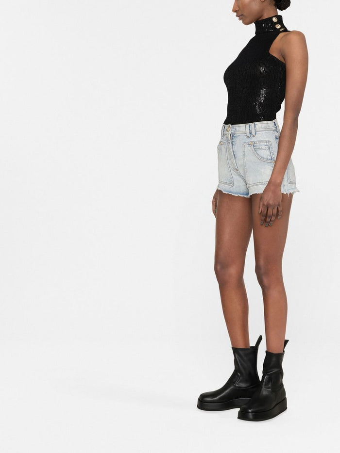 Balmain Top Black Viscose