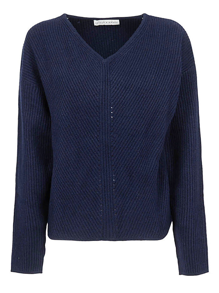 SKILL&GENES Sweaters Blue Main Material: Merino Wool