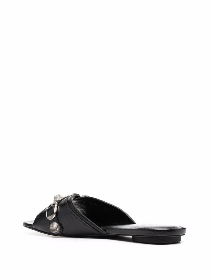 Balenciaga Sandals Black Upper: Leather
