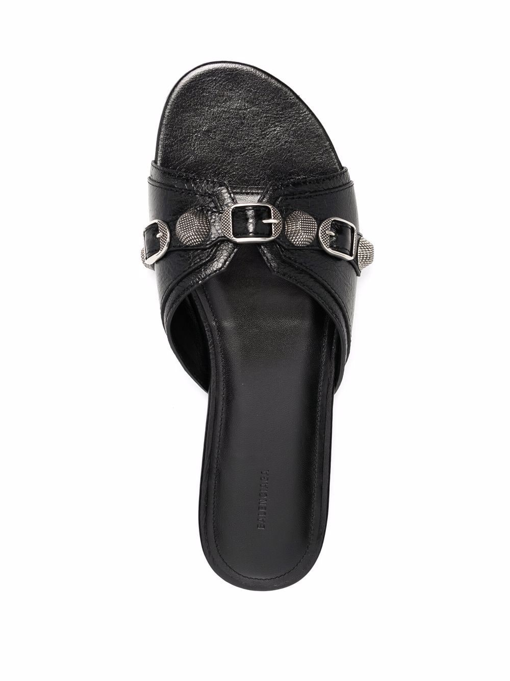 Balenciaga Sandals Black Upper: Leather