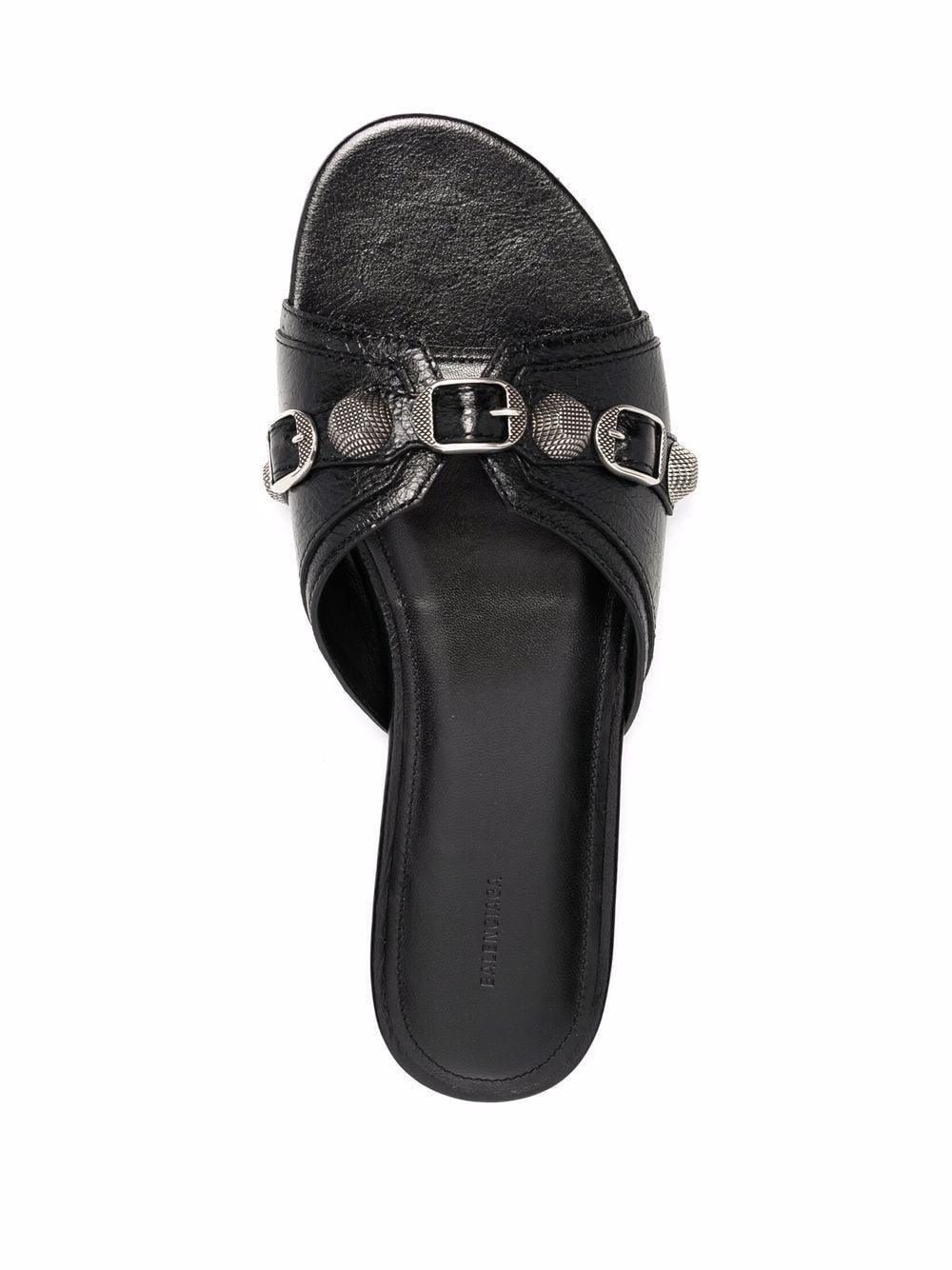 Balenciaga Sandals Black Upper: Leather