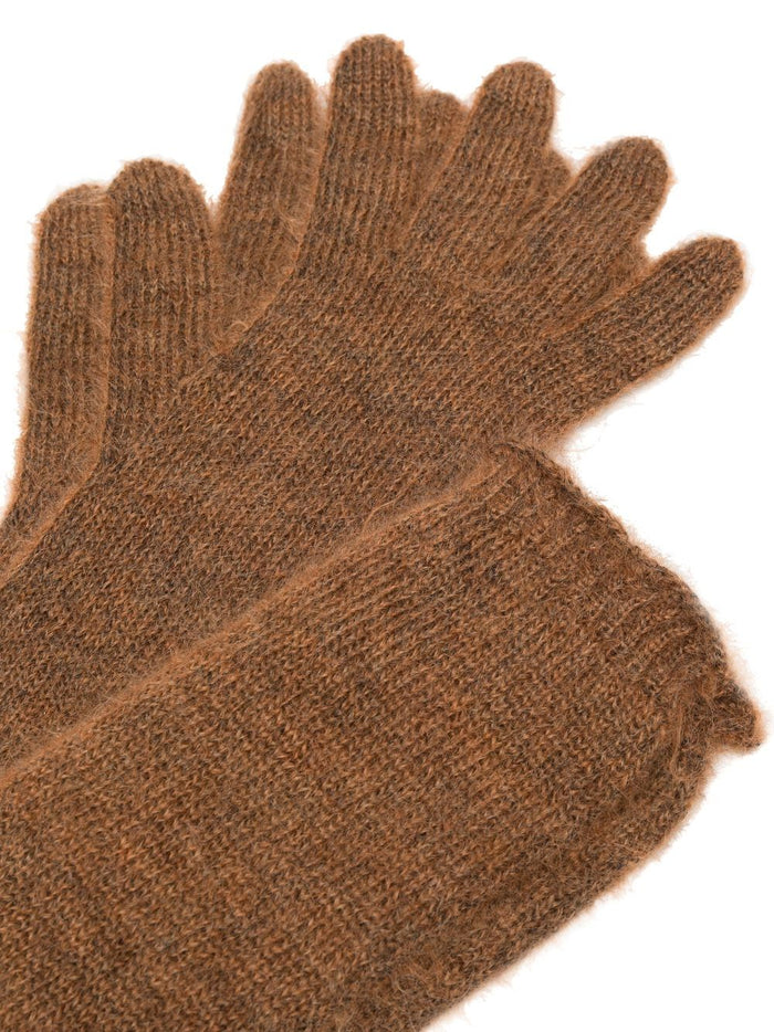 Max Mara Gloves Leather Brown
