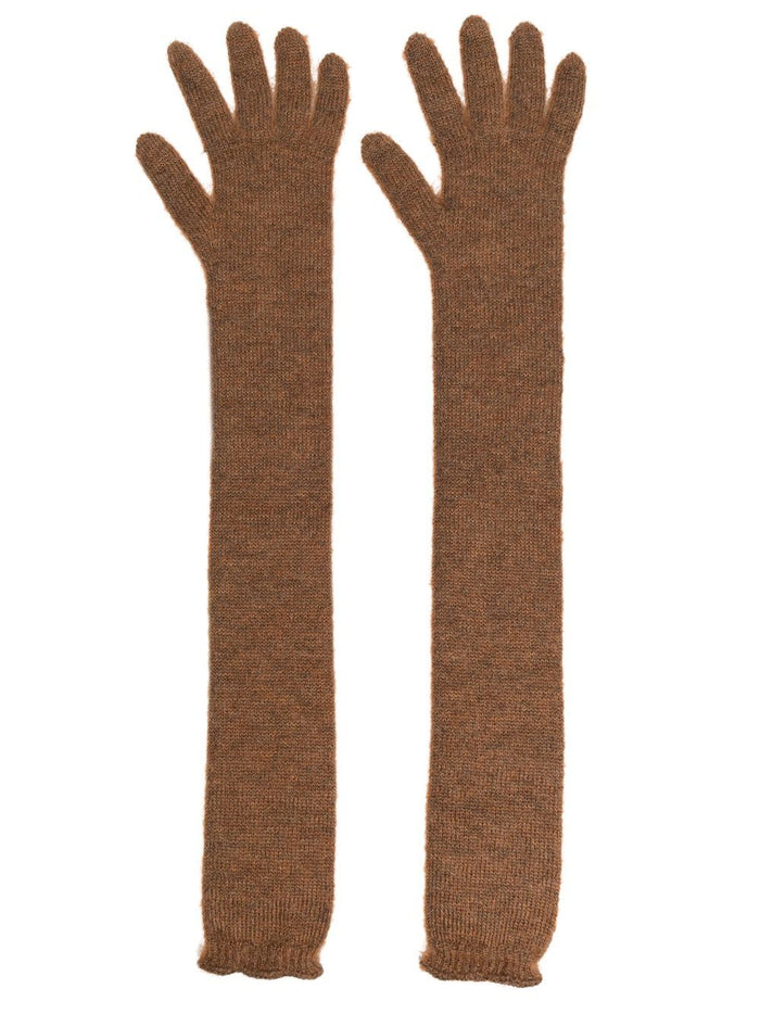 Max Mara Gloves Leather Brown