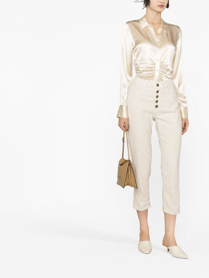 Dondup Jeans Beige Outer: Cotton