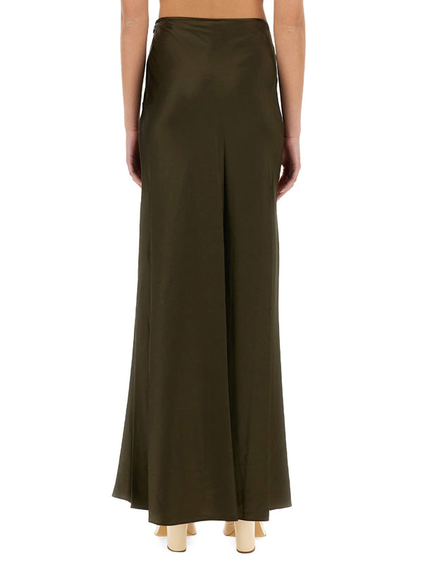 Silk Skirt Green