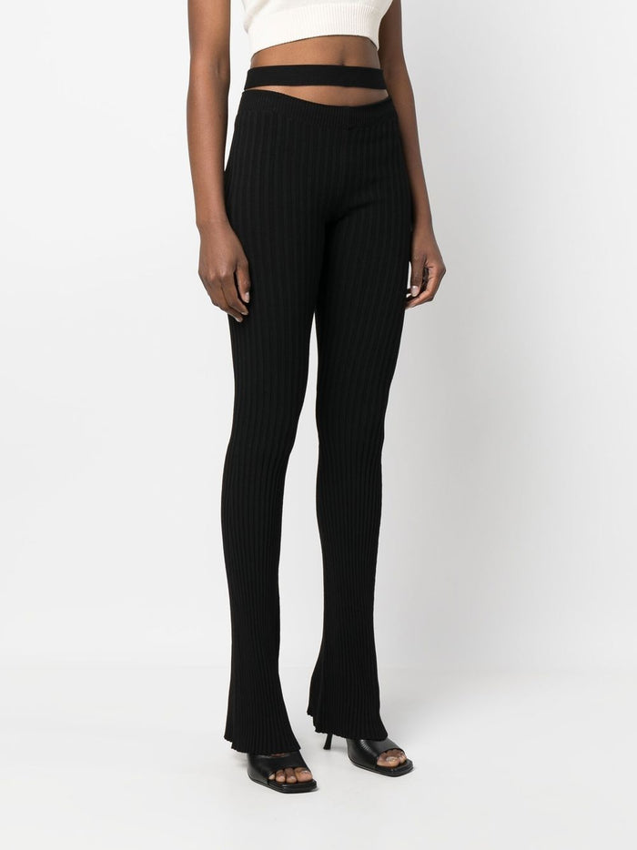Andrea Adamo Trousers Black Viscose