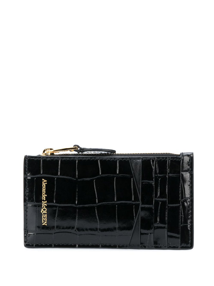 Alexander McQueen Wallets Black Outer: Leather