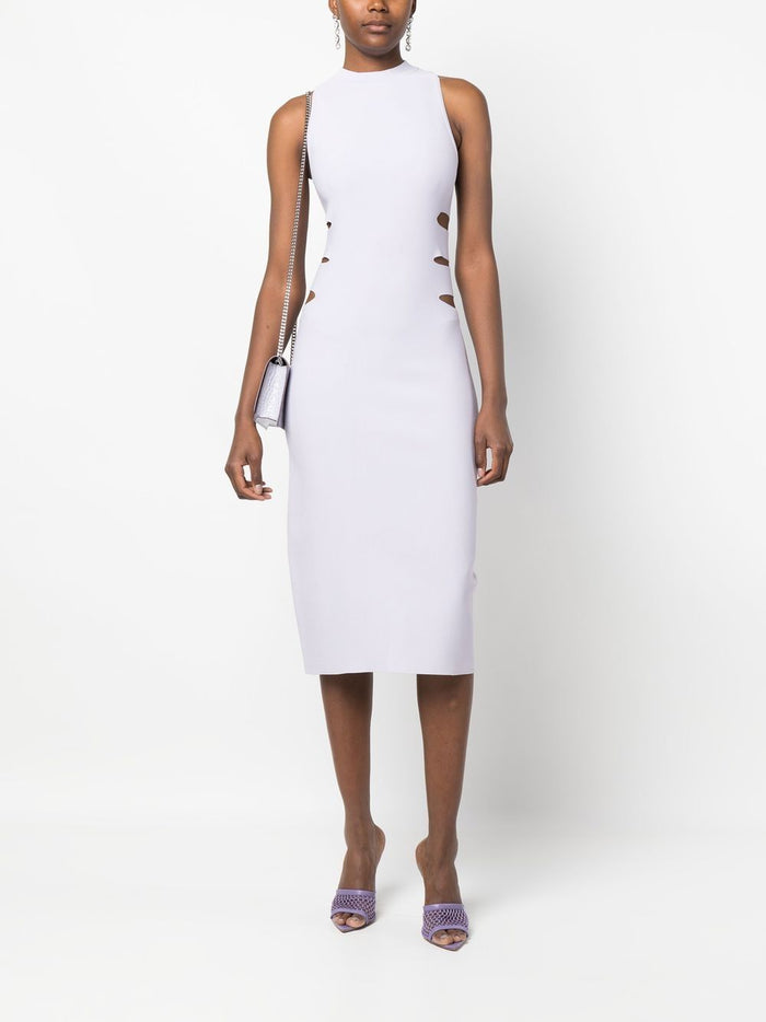 Alaia Dresses Lilac Synthetic->polyester100 %