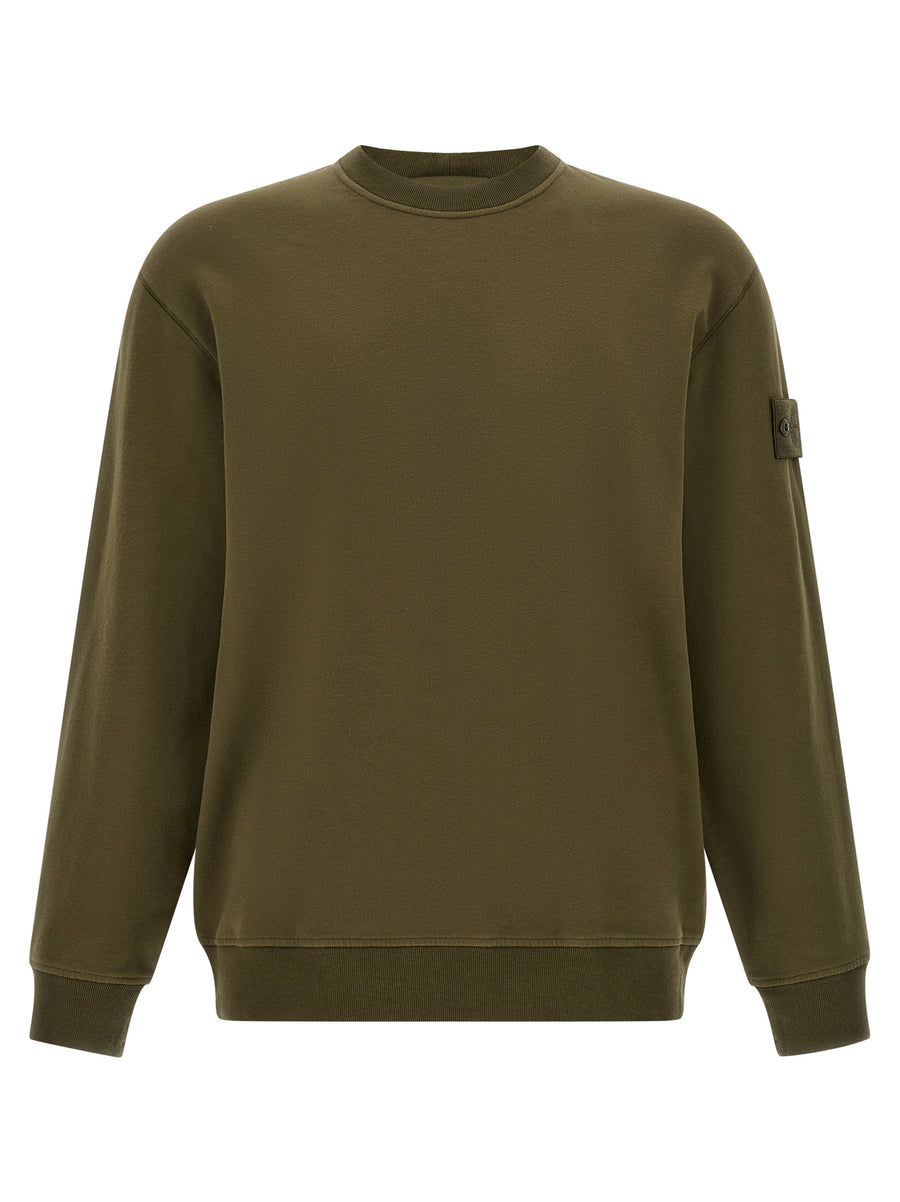 Stone Island 95% Cotton sweatshirt in green