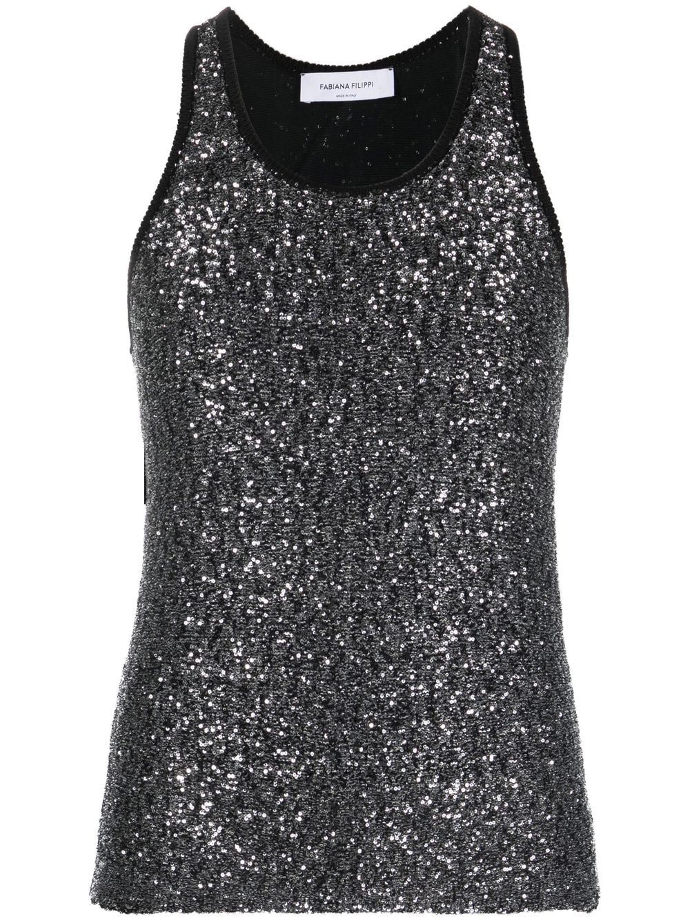 Fabiana Filippi Top Black Cotton