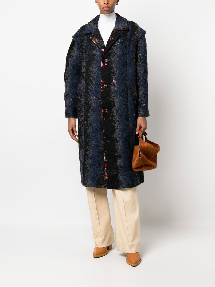 VITELLI Coats Blue Recycled Wool
