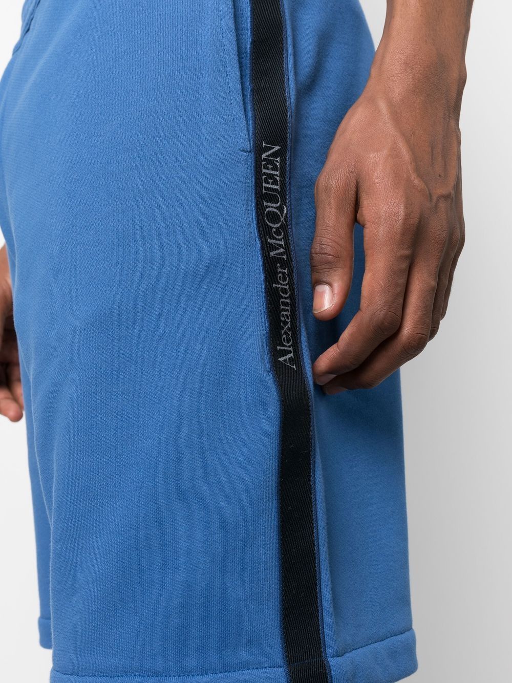 Alexander McQueen Shorts Blue Outer: Cotton