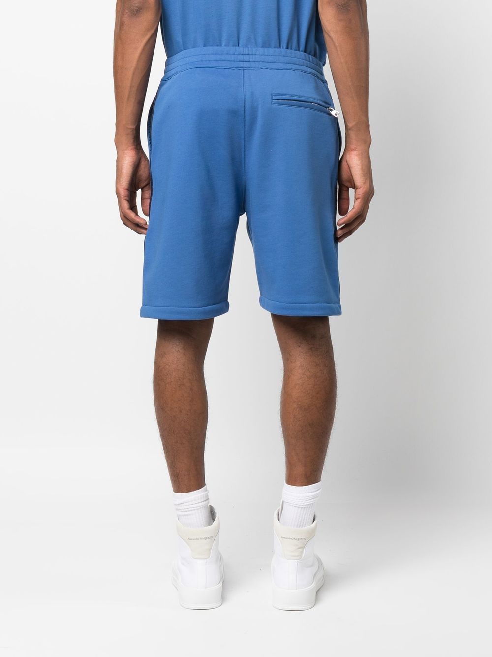 Alexander McQueen Shorts Blue Outer: Cotton