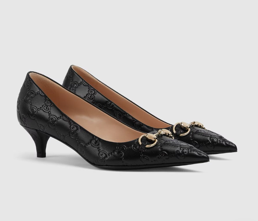Gucci Flat shoes Black Lea+fab Rub Sole