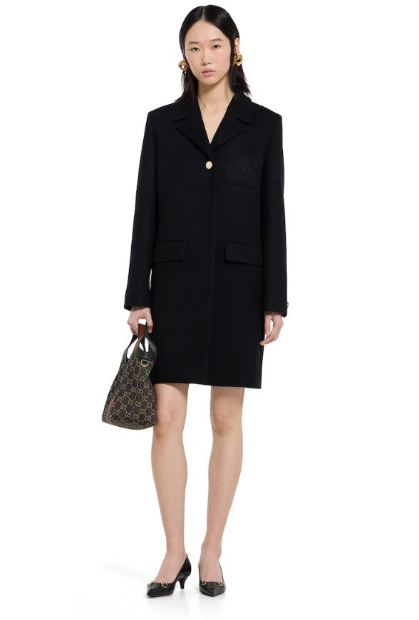Gucci Flat shoes Black Lea+fab Rub Sole