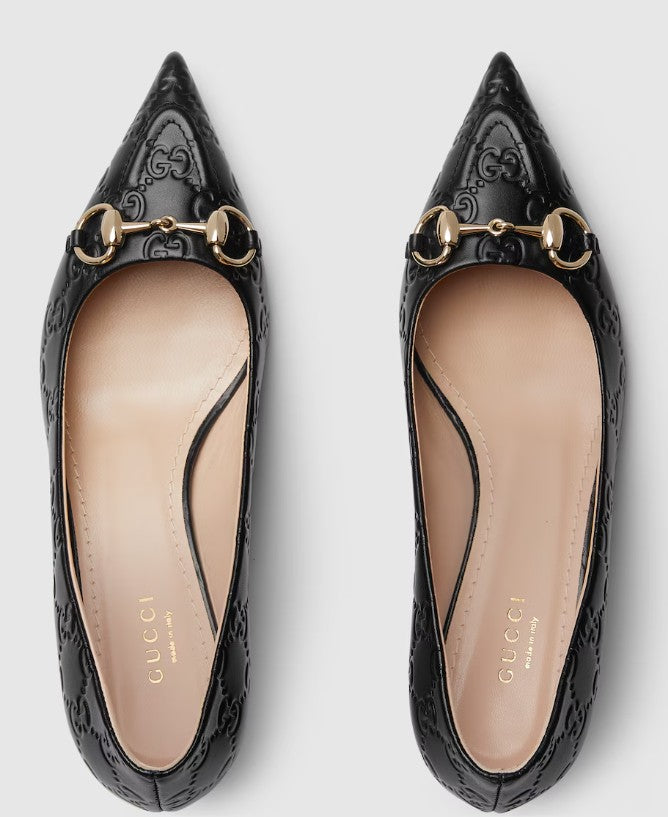 Gucci Flat shoes Black Lea+fab Rub Sole