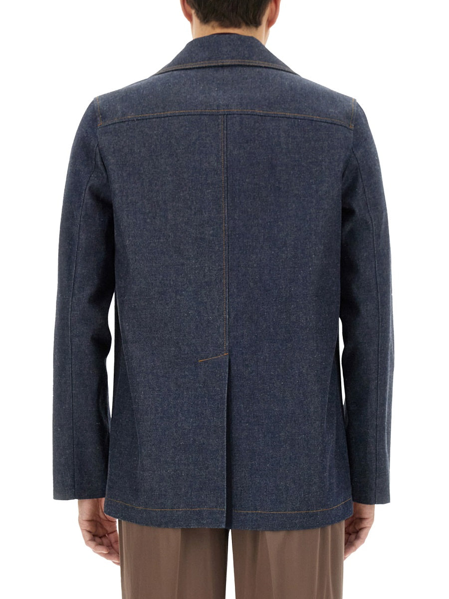 Denim Jacket Blue Cotton