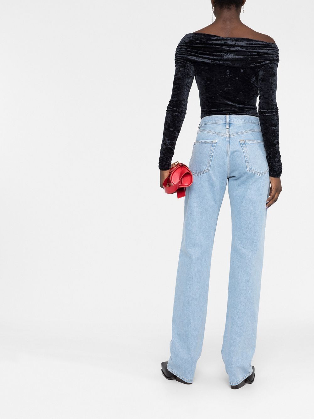 The Attico Jeans Blue Lining: Polyester