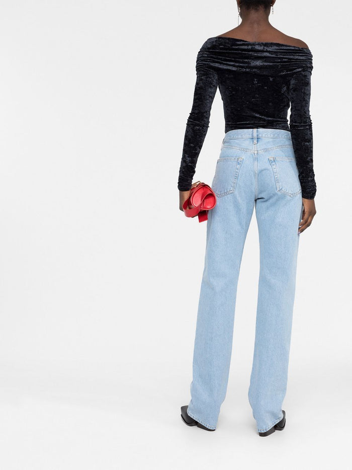 The Attico Jeans Blue Lining: Polyester