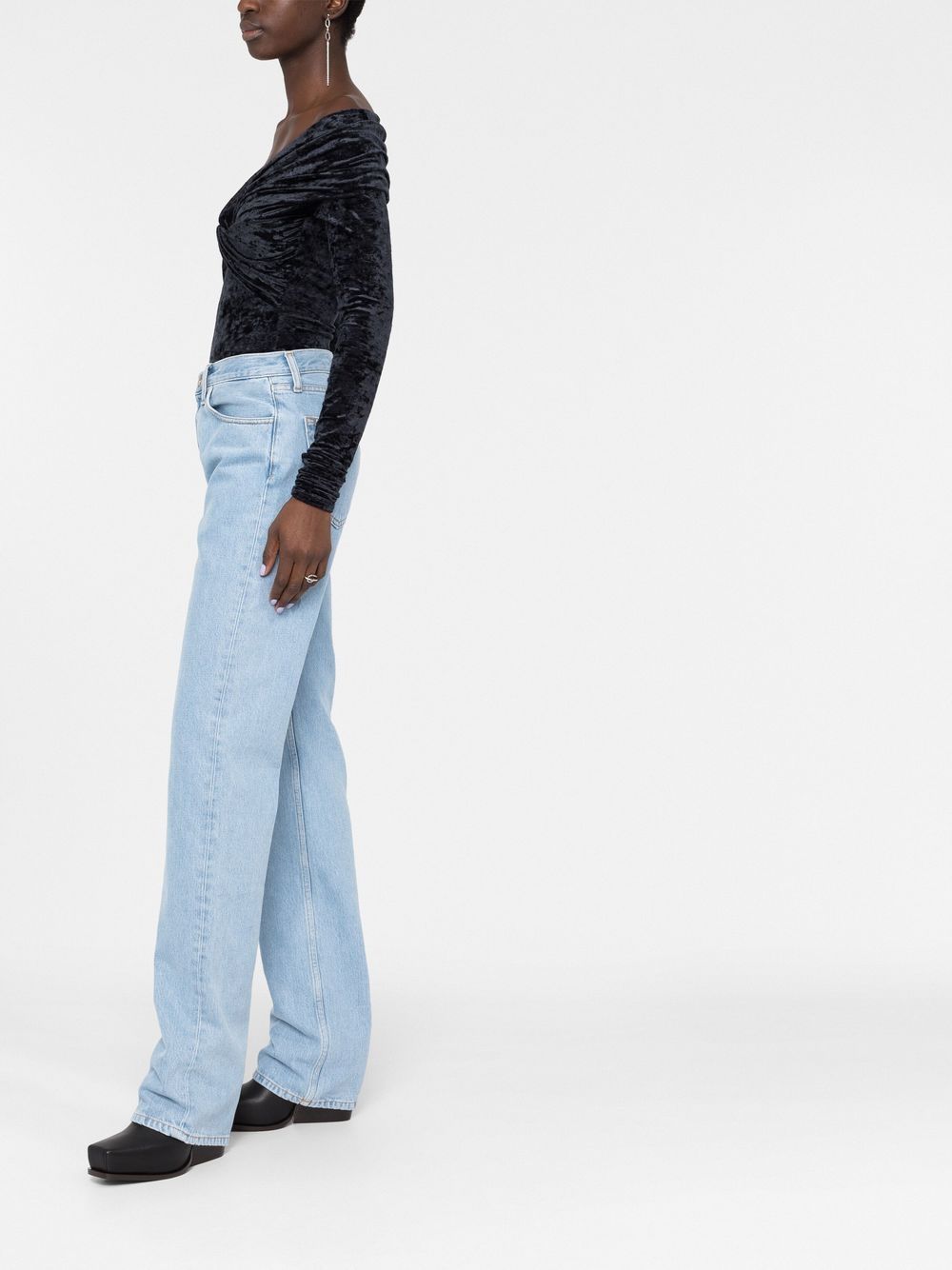 The Attico Jeans Blue Lining: Polyester