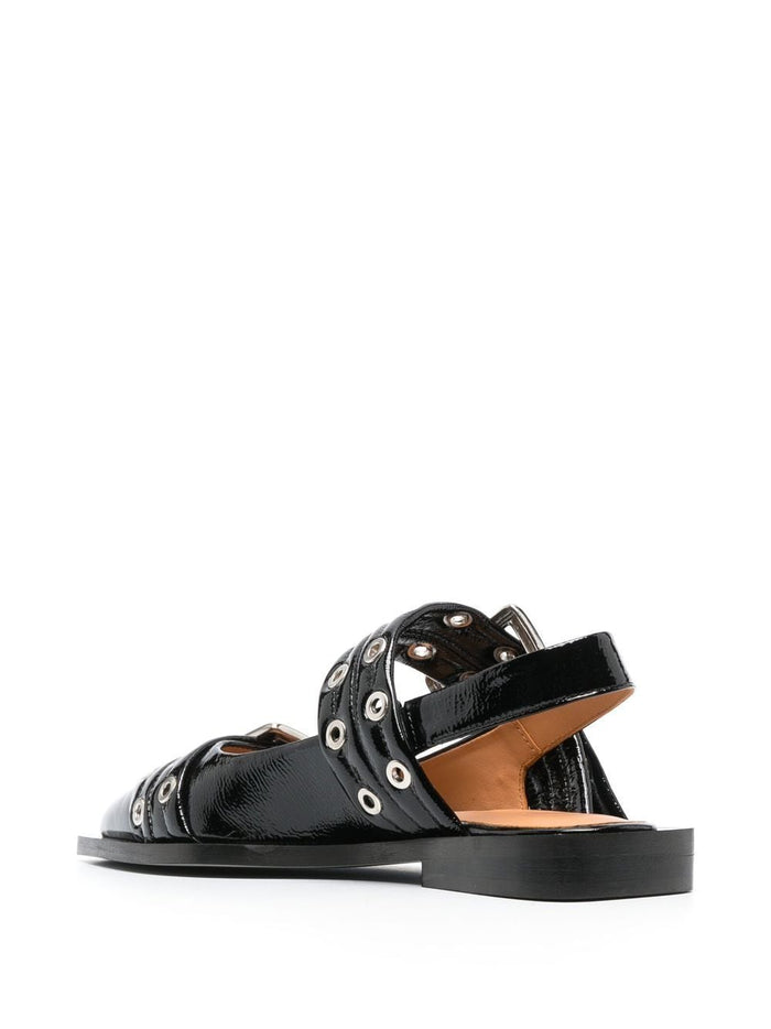 Ganni Flat Shoes Black