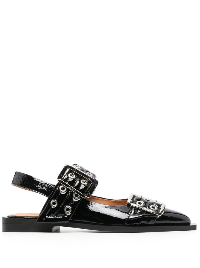 Ganni Flat Shoes Black