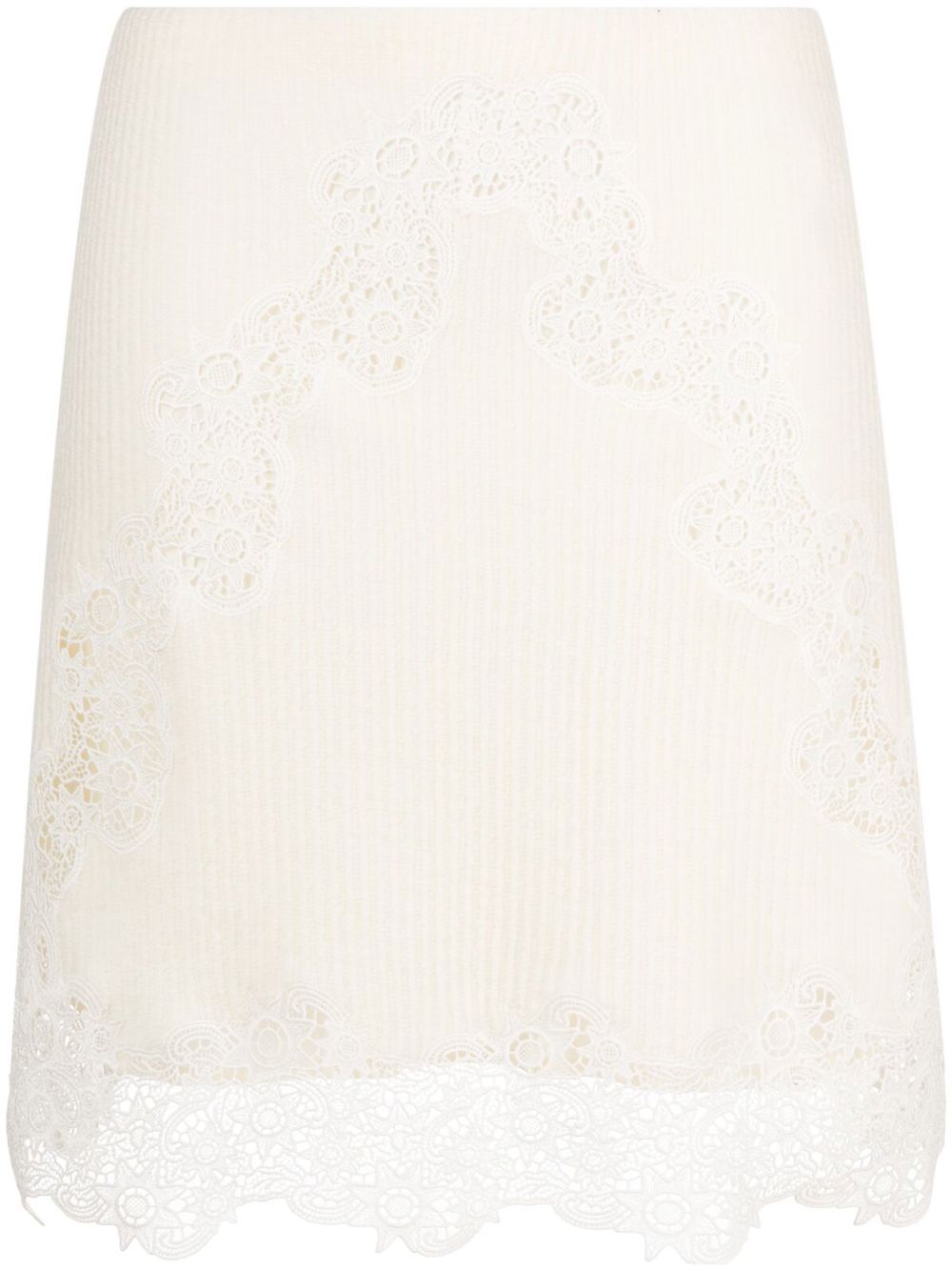 Chloè Skirts White Outer: Virgin Wool