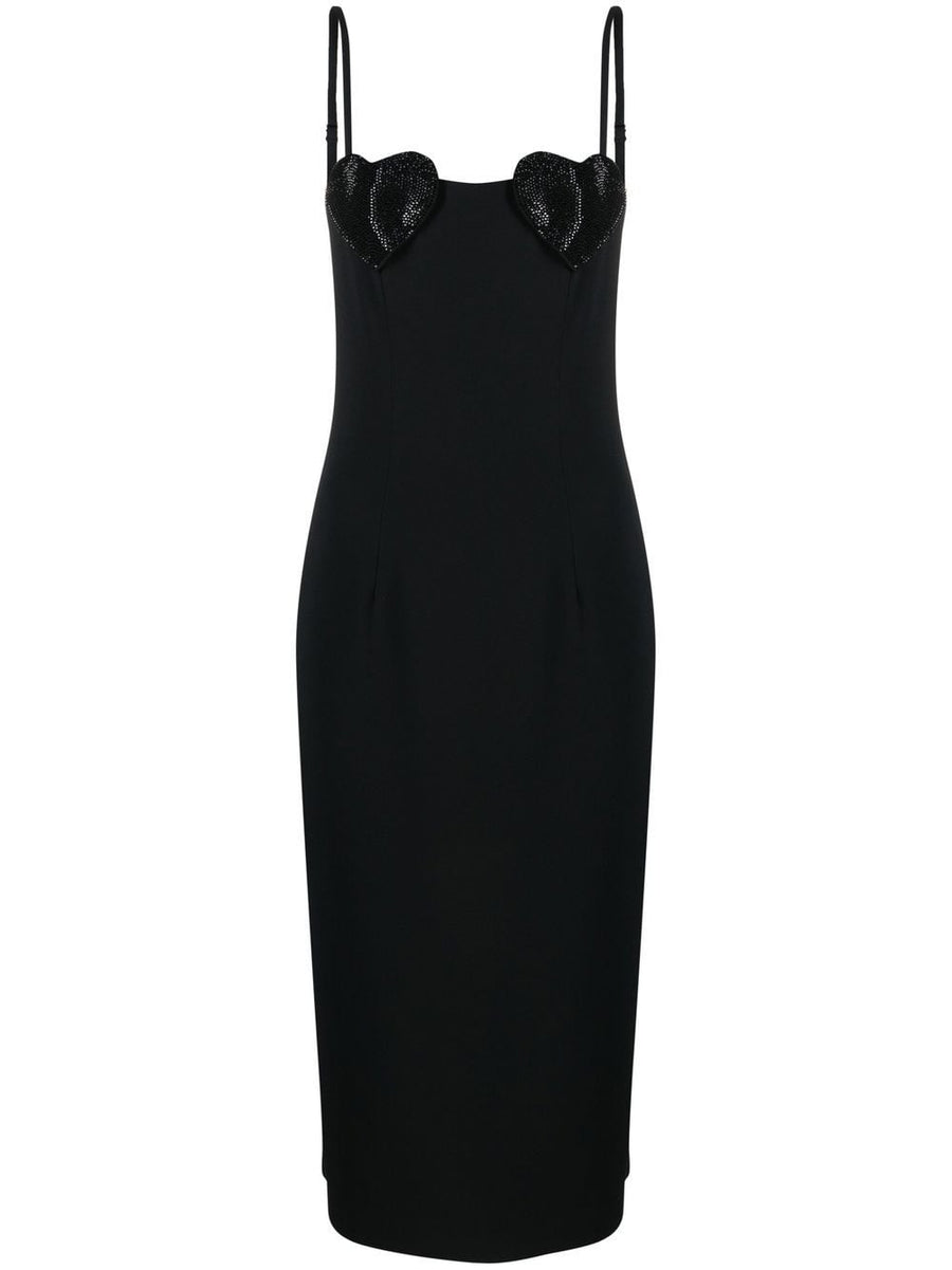 Blumarine Rhinestones embellished mini dress