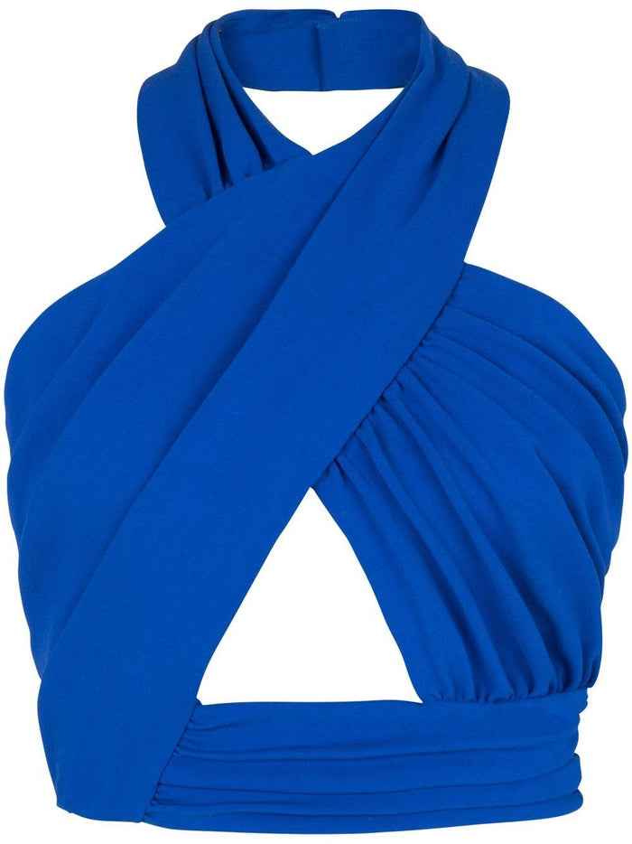 Balmain Top Blue Body: Viscose