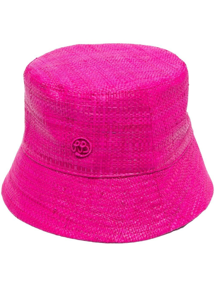 RUSLAN BAGINSKIY Hats Pink Lining: Cotton Outer: Straw