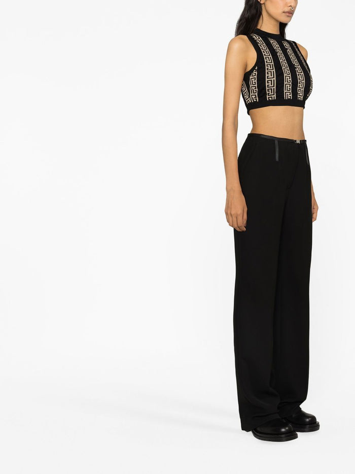 Balmain Top Black Wool
