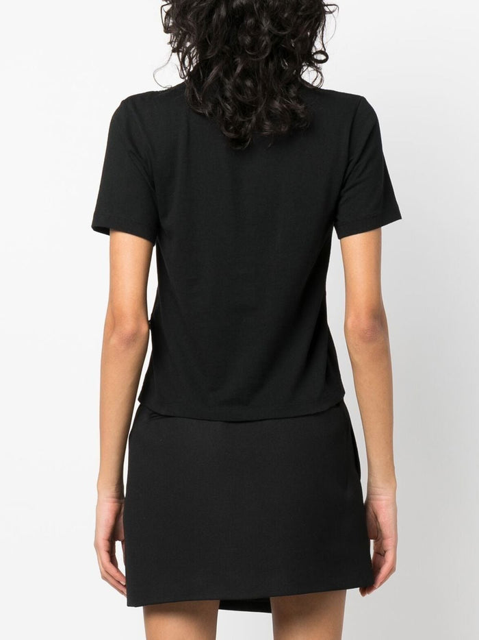 Palm Angels T-Shirts And Polos Black Cotton