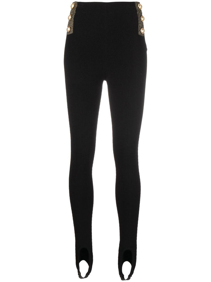 Balmain Trousers Black Viscose